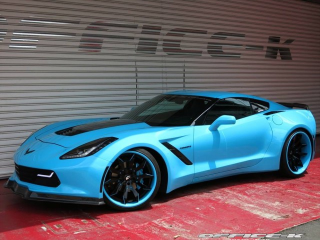 Blue Corvette C7 Stingray by Office-K