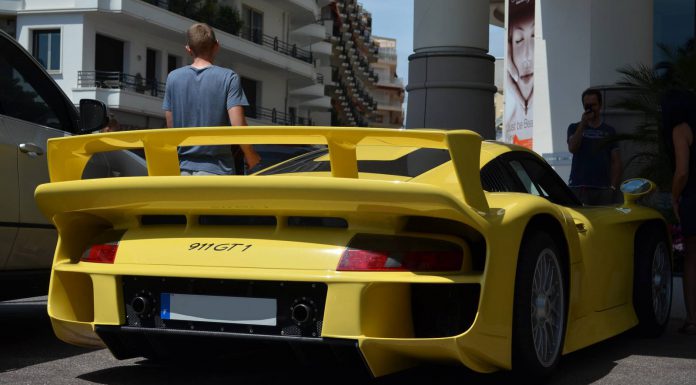 Light Yellow Porsche 911 GT1 Spotted in Cannes