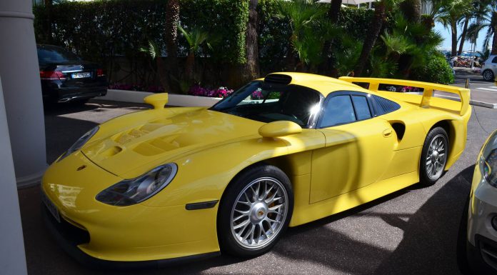 Light Yellow Porsche 911 GT1 Spotted in Cannes