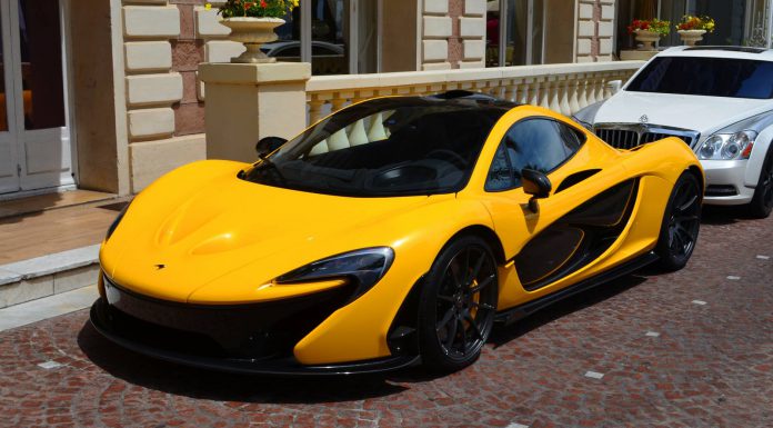 Yellow McLaren P1 from Cannes 