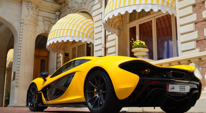 Yellow McLaren P1 from Cannes 