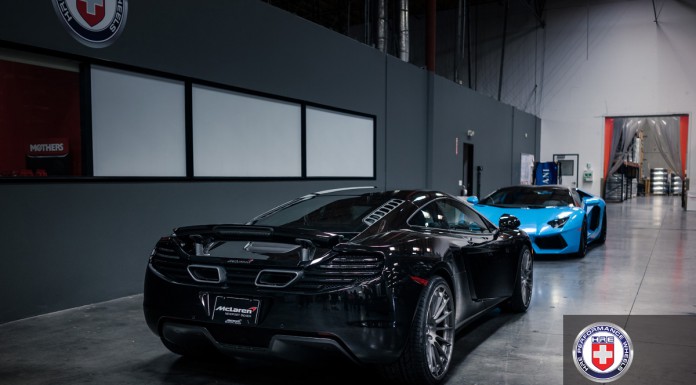 Black McLaren 12C Riding on HRE Wheels