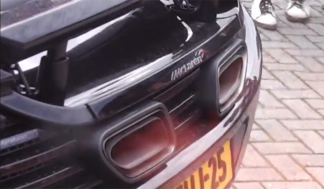 Video: McLaren 12C Spits Flames; Proceeds to Melt Bumper