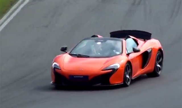 Video: Orange McLaren 650S Spider on Track!