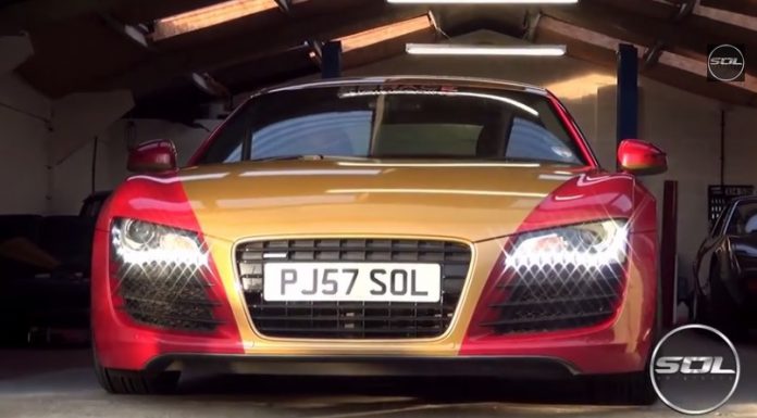 Video: Iron Man Themed Audi R8 in London 