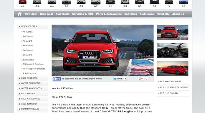 Details About 600hp 2014 Audi RS6 Avant Plus Leak