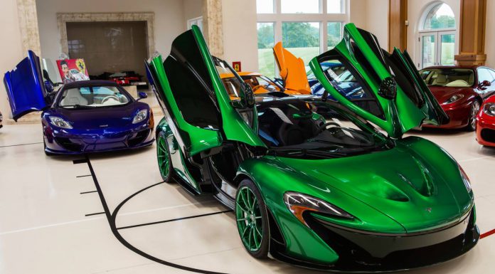 Green MSO McLaren P1 with Green Matched Wheels