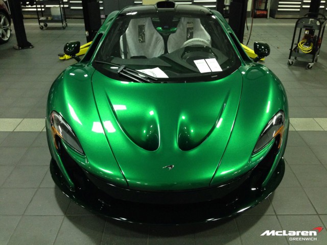 Green MSO McLaren P1 with Green Matched Wheels