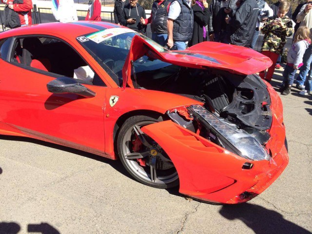 Ferrari 458 Speciale Crashes Heavily at South African Track Day