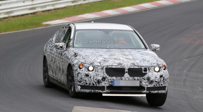 Interior of 2016 BMW 7-Series Spied