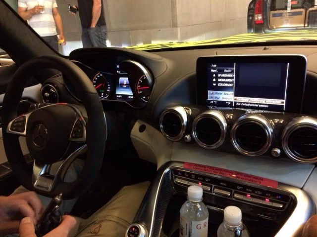 Interior of 2015 Mercedes-AMG GT Snapped