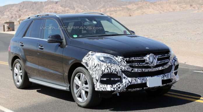 Facelifted 2016 Mercedes-Benz M-Class Testing