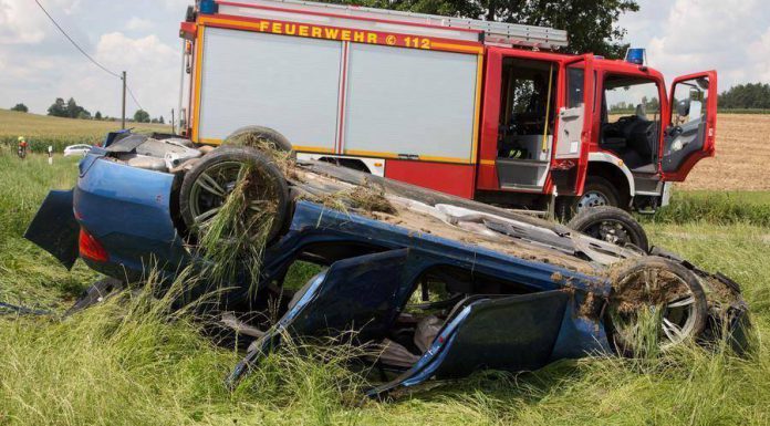 BMW M5 Crashes Heavily in Hungary 