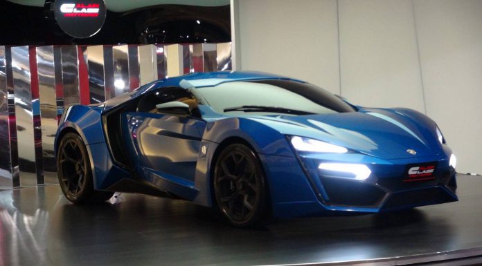 Blue Lykan Hypersport in Dubai