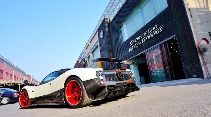 Pagani Zonda Cinque Fitted With Red Forgiato Wheels!