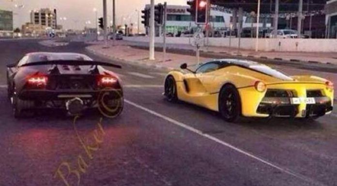 Ferrari LaFerrari and Lamborghini Sesto Elemento in Qatar