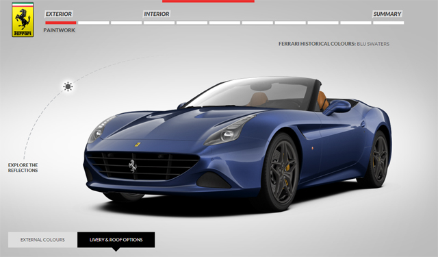 Ferrari California T Online Configurator Launched
