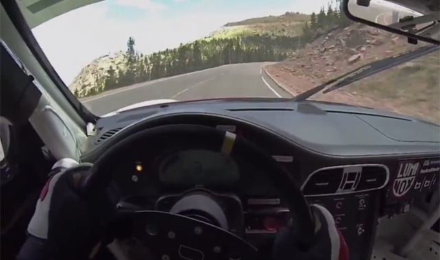 Video: POV From Jeff Zwart's Porsche 911 GT3 Turbo at Pikes Peak!