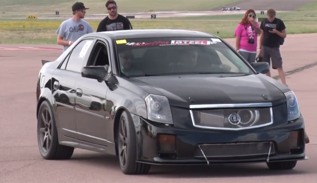 Video: Brutal 1200hp Turbocharged Cadillac CTS-V Hits the Drags!