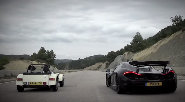 Video: McLaren P1 Shows Tiny Caterham 160R Who's Boss!