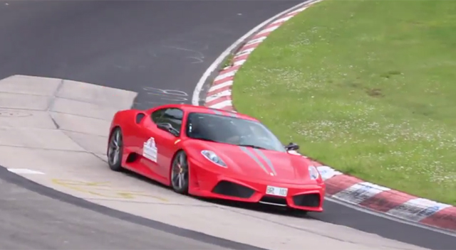 Video: Numerous Ferrari 430 Scuderias at the Nurburgring