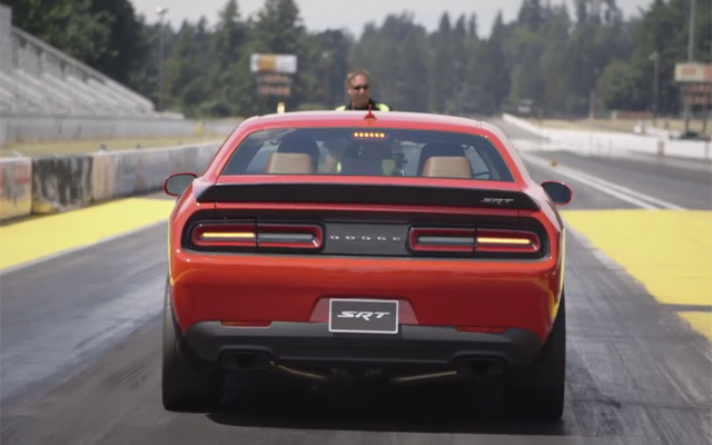 Video: 2015 Dodge Challenger SRT Hellcat Completes Quarter Mile in 11.2 Seconds!