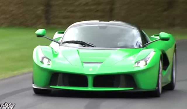 Video: Jay Kay's Green LaFerrari at Goodwood Hillclimb