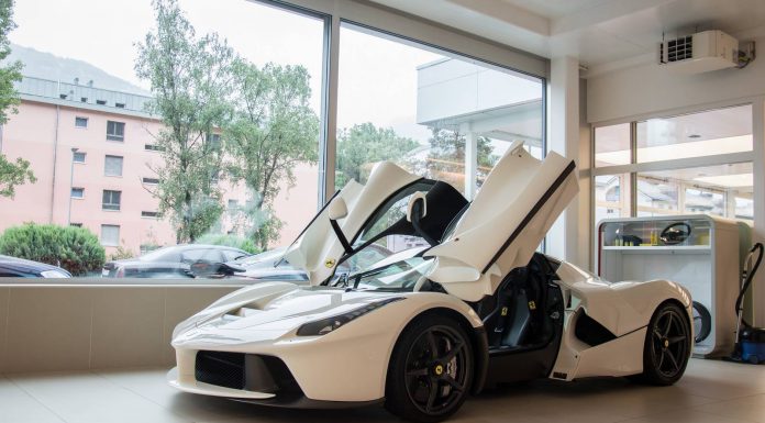 White Ferrari LaFerrari 