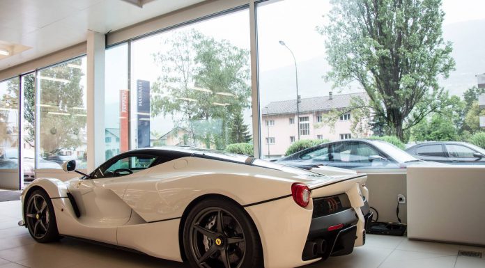 White Ferrari LaFerrari 