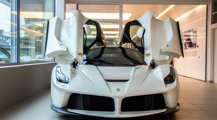 White Ferrari LaFerrari 