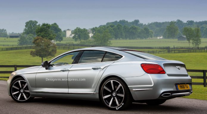 Four-Door Bentley Coupe Rendered