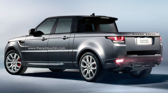 Strange Range Rover Sport Truck Imagined