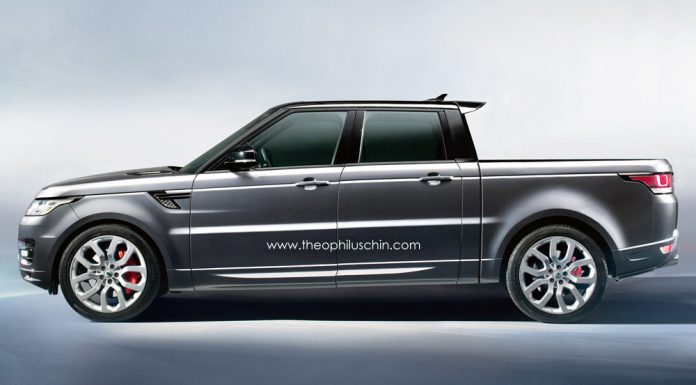 Strange Range Rover Sport Truck Imagined