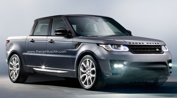 Strange Range Rover Sport Truck Imagined