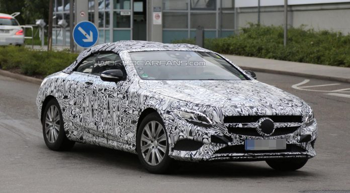 Mercedes-Benz S-Class Cabriolet Spied Up Close