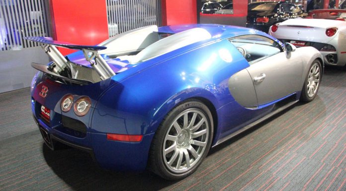 Sexy Blue and Silver Bugatti Veyron For Sale