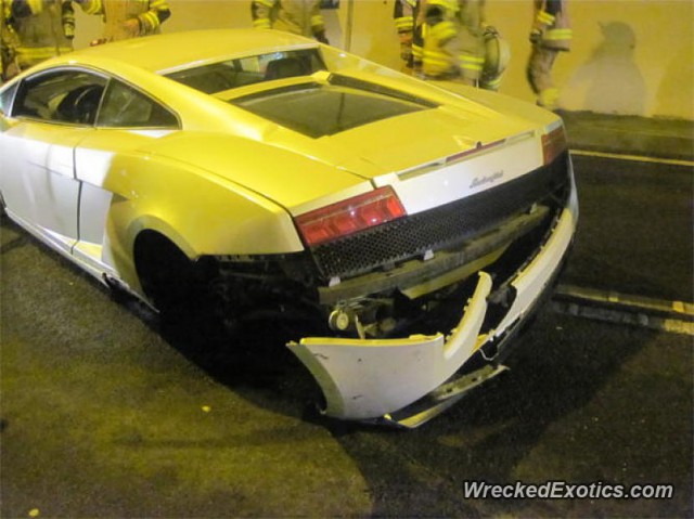 Lamborghini Gallardo LP560-4 Crashed in Austrian Tunnel