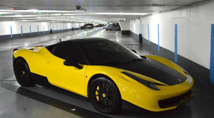 Yellow Ferrari 458 Italia