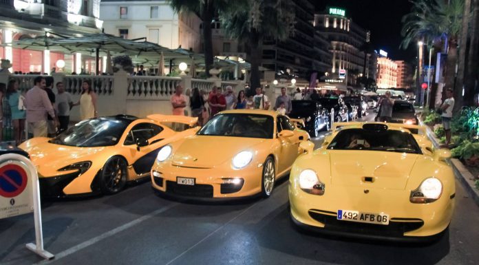 Video: Mega Yellow Combo of a McLaren P1, Porsche 911 GT1 and GT2