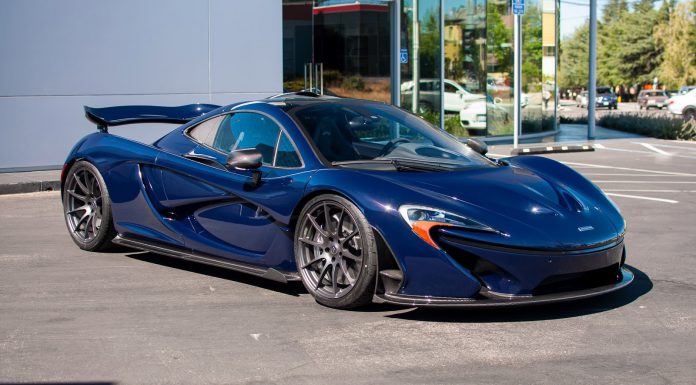 Stunning Dark Blue McLaren P1 Arrives in San Francisco