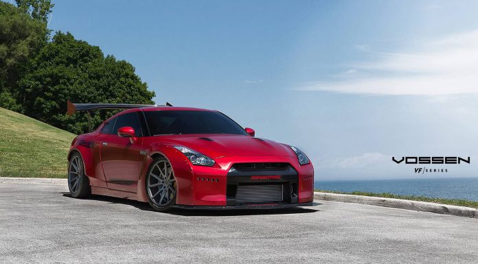 Red Rocket Bunny Nissan GT-R with VFS-1 Vossen Wheels