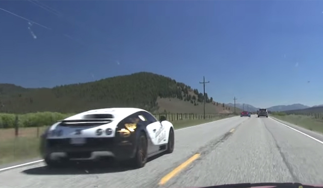 Video: Getting Passed by Six Bugatti Veyrons!