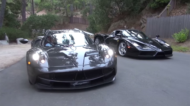 Video: Ferrari Enzo, Pagani Huayra and Veyron Super Sport at Monterey!