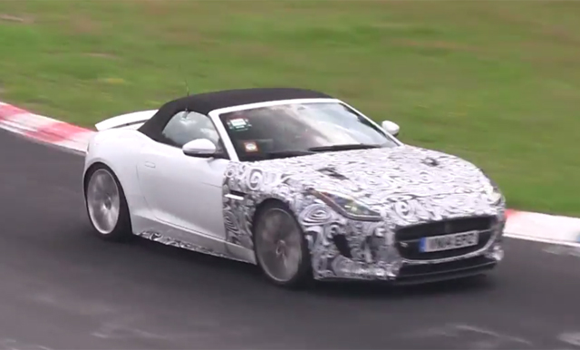 Video: Selection of Jaguar F-Type Prototypes Test at the Nurburgring!