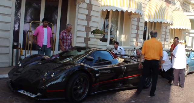 Video: Push Starting a Pagani Zonda F Roadster