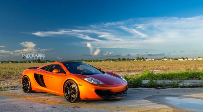 Stunning Volcano Orange McLaren 12C on Strasse Wheels!