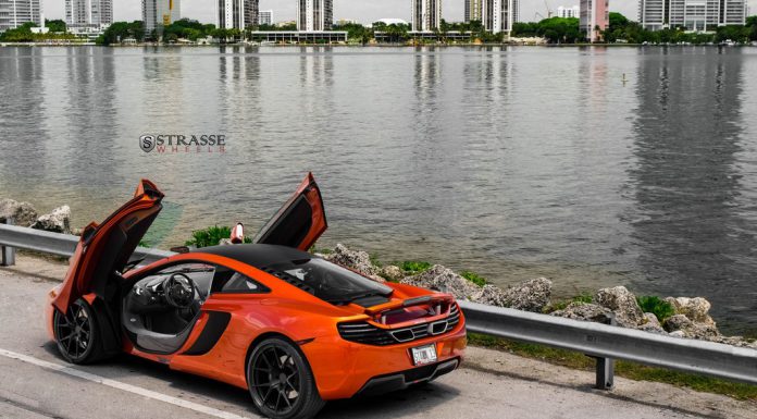 Stunning Volcano Orange McLaren 12C on Strasse Wheels!