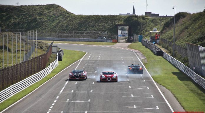 Photo of the Day: Three Bugatti Veyrons at Zandvoort Circuit