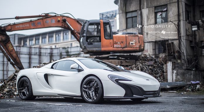 White McLaren 650S Spider Wears Unique Three-Spoke PUR Wheels