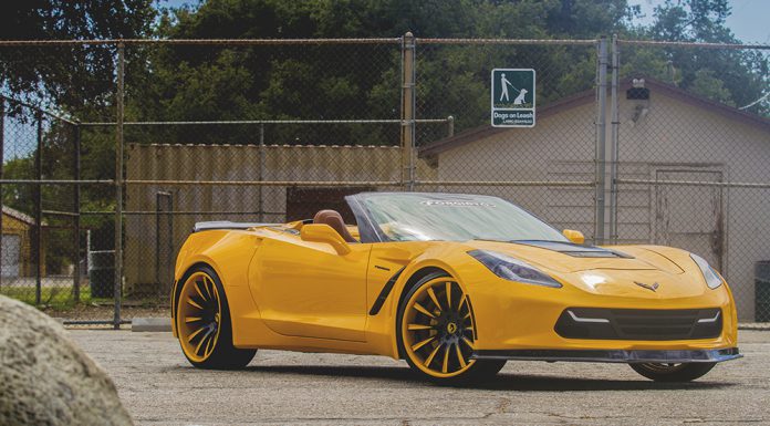 Yellow Forgiato Widebody Chevrolet Corvette